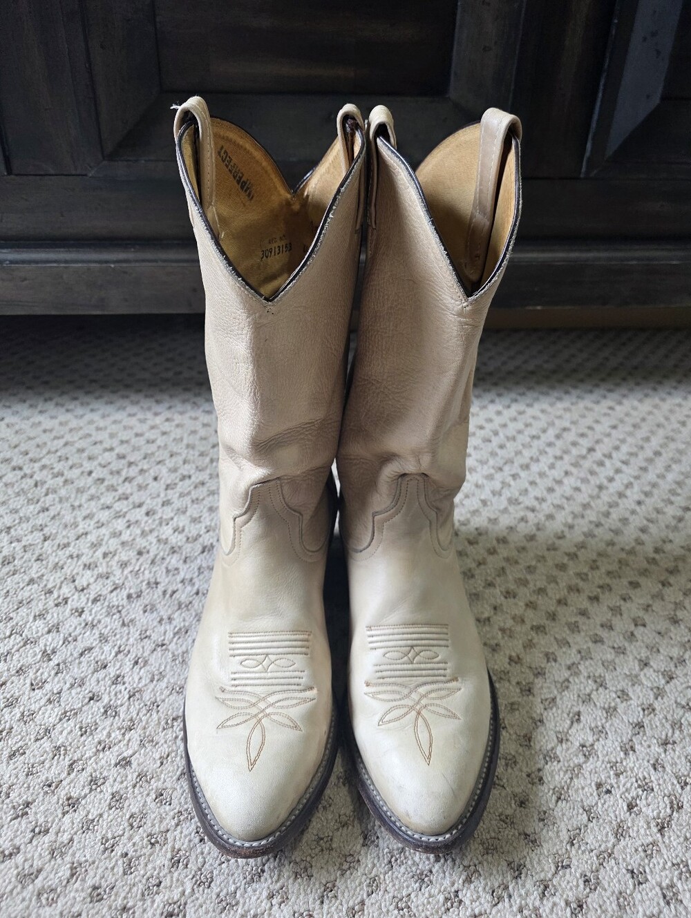 Tony Lama Leather Western Cowboy Boots